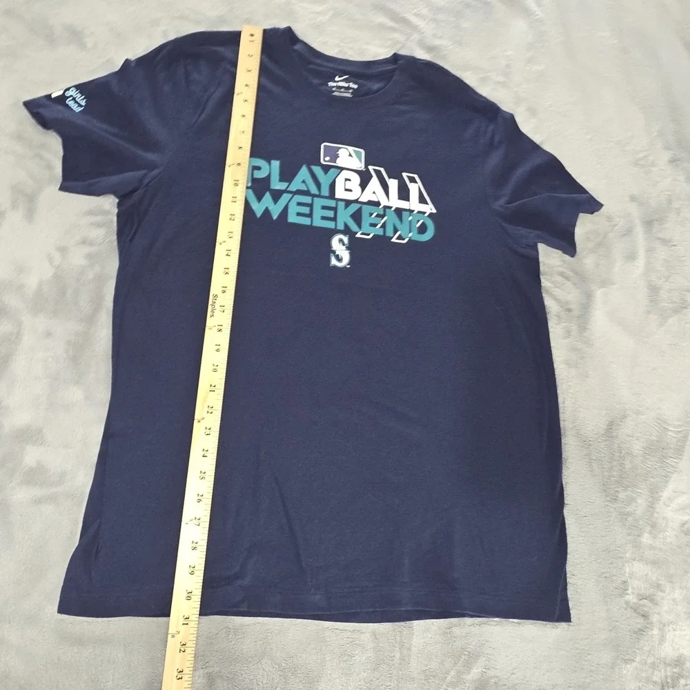 Seattle‎ Mariners Women's The Nike Tee Short Sleeve Navy Blue Size XL Baseball